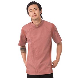 Chef Works Men's Springfield Chef Coat, Brick, Large