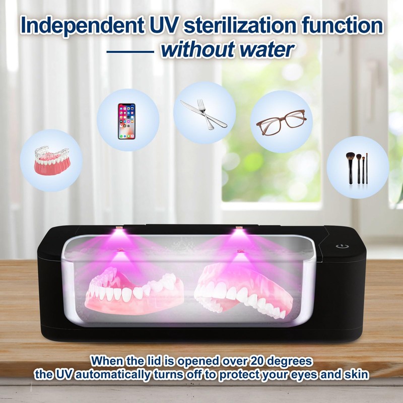 Ultrasonic Jewelry Cleaner, 17oz 48KHz Ultrasonic Cleaner, Sonic Jewelry Cleaner