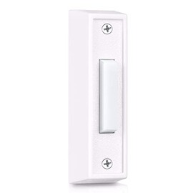 Lighted Doorbell Button, Wired Door Bell Push Buttons Door Chime, Wall Mounted Door Opener Switch (White, 1 Pack)