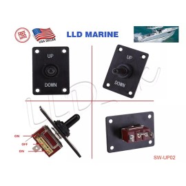 LLD_TK Marine Boat Tilt Trim Toggle Up Down ON OFF ON Momentary Panel Switch Control