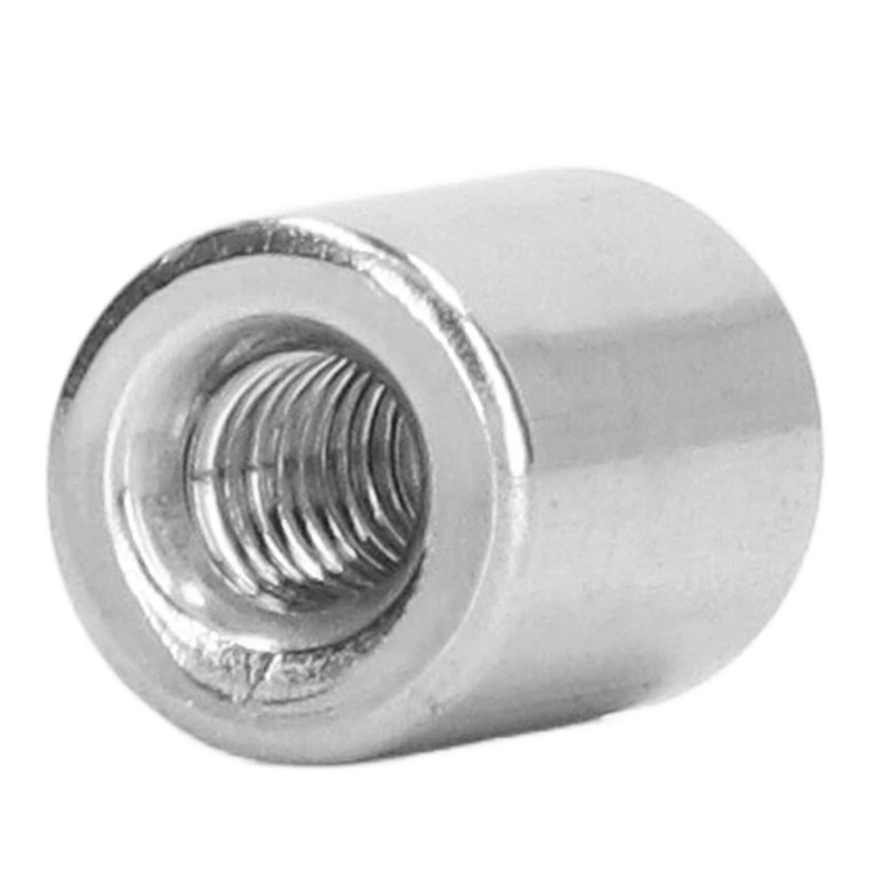 50Pcs Round Connector Nut M4 X 0.7-8-L10mm Female Thread Coupling