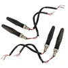 4pcs LED Flowing Water Turn Signal Light Indicator Blinker Flasher