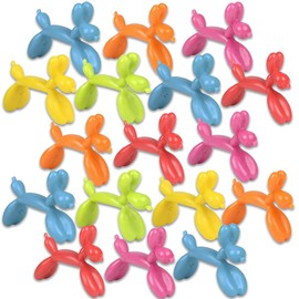 ArtCreativity Mini Bendable Dog Assortment, Set of 48 Flexible Figures in Assorted Colors, Birthday Party Favors for Boys & Girls, Stress Relief Fidget Toys, Goody Bag Fillers for Kids