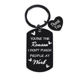 Funny Gifts for Coworker Keychain Work Bestie Gifts Thank You Gifts for Coworker Boss Lady Leaving Gifts for Colleagues Female Friends Birthday Retirement Appreciation Gifts Goodbye Gifts