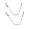 Wonder Care Zungenreiniger-Schaber mit Edelstahlgriff, chirurgischer Edelstahl, sterilisierbare Zungenbürste/Zungenschaber (2