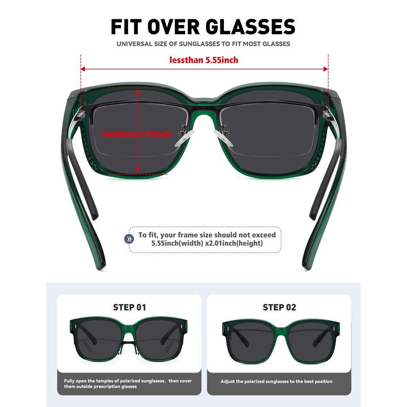 MEETSUN Oversized Fit Over Glasses Sunglasses for Women Trendy Large