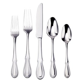 Oneida F064005A Nottingham 5 Piece Fine Flatware Set, Service For 1