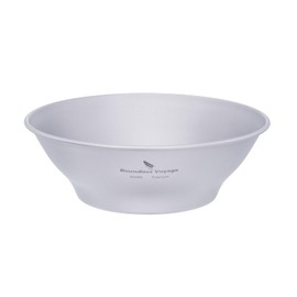 Boundless Voyage Ti1106T Titanium Bowl Plate Tableware Set, Camping, Dishes, Bowls, Unbreakable, Rust-free, Ultra Lightweight, Tableware, Solo Camping, Barbecues, Tableware, Outdoor, Camping Equipment