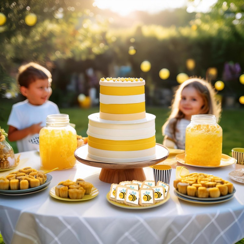 Bee Theme Cookies | Summer Party | 24 Individually Wrapped