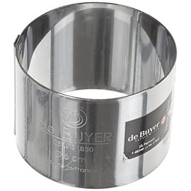 De Buyer Stainless Steel Round Ring 4.5 cm Ht 4.5 Ø 6 Cm