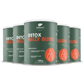 Nature's Finest by Nutrisslim Detox Belly Burn: Abnehmmittel und Entgiftung Pulver Mit Curcuma, Mariendistel und Artischocken Extrakt Hochdosiert