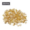 uxcell 200Pcs Fold Over Cord Ends, 5x7.5mm Terminators Crimp End