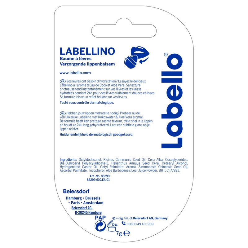 Labello Labellino Lip Balm Coconut Aloe Vera