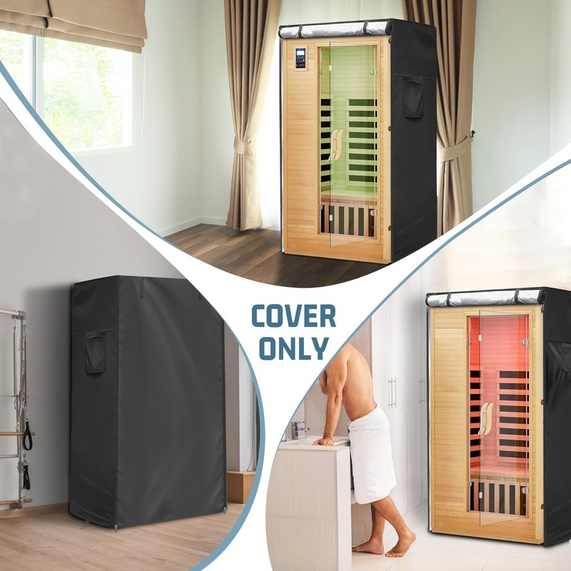 Iceberg Elf Outdoor Sauna Cover 420D Heavy-Duty Waterproof Durable Protector,