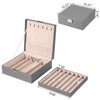 BEWISHOME Necklace Organizer Box Necklace Storage Organizer for Chains, Bracelets