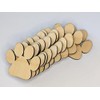 Wooden Paw Print Shapes, 4.5 x 4 cm, Laser Cut,