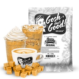 Gosh That’s Good! Creamy Caramel Flavor Powder – 3 lb – Barista-Style, No Preservatives