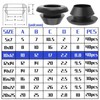 Pack of 40 Rubber Grommets Cable Grommets Waterproof Rubber Cable