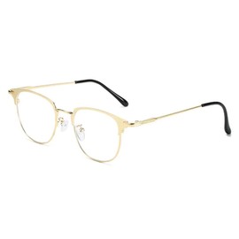 LHSDMOAT Blue Light Filter Glasses Men Women Vintage Without Strength Glasses Blocking Blue Light Square Frame Glasses Computer Gaming Blue Light Glasses