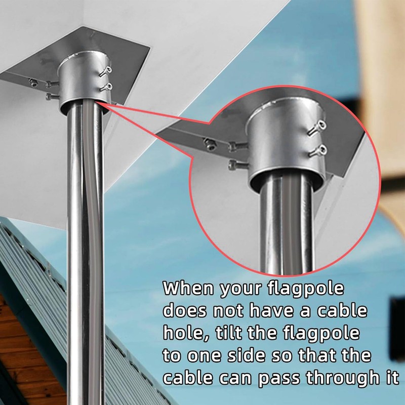 Gen 3 Pipe Adapter, Stainless Steel Pole Mount, for Gen