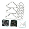Totority 30Pcs Metal Triangle Buckles for Trampoline Replacement Portable Trampoline