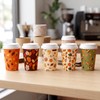 100 Pcs 12oz Fall Thanksgiving Coffee Cup with Lid and