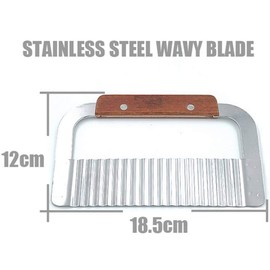 2PCS Stainless Steel Wavy and Straight Soap Mold Loaf Potato Vegetable Cutter Cutting Tool