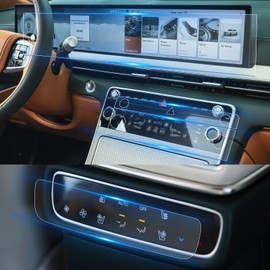 WEIPIN For 2025~2026 GV80 Screen Protector 27 Inch Nano Anti-Scratch Ultra-Tough Touchscreen *2 + AC Panel*4 + Rear AC Display *2 Accessories - No More Scratch&Fingerprint