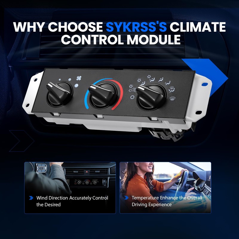 SYKRSS 55037473AB HVAC A/C Heater Climate Control Panel Module with