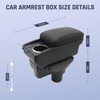 YJYWZH Car Armrest Storage Box for Hyundai Accent Solaris Verna