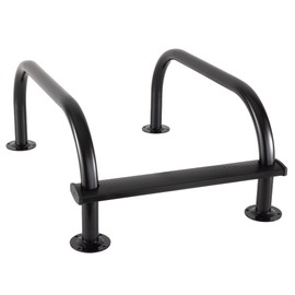 RecPro RV Roof Rail Universal | RV Roof Handrail Mounts to Roof (Black)