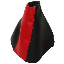 AERZETIX Gear Stick Gaiter Artificial Leather Black and Red