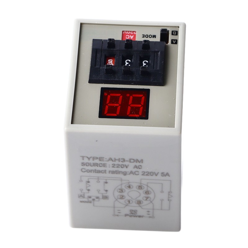 Delay Timer Relay Digital Display Stable Easy Controlled Delay Relay