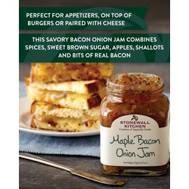 Stonewall Kitchen Maple Bacon Onion Jam, 11.75 oz (Pack of 2)