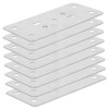 WOONEKY DIY Cabinet Door Repair Kit 8pcs Door Reinforcement Plate