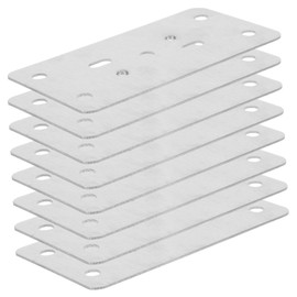 WOONEKY DIY Cabinet Door Repair Kit 8pcs Door Reinforcement Plate Set Ball Fixing and Strike Plate