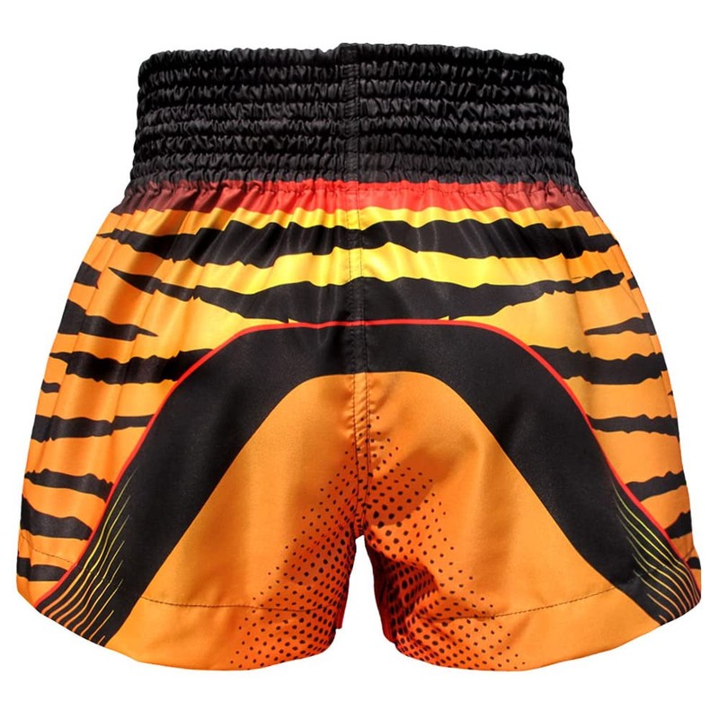 TUFF Muay Thai Shorts Boxing Trunks (TUF-MS613-ORG, M)