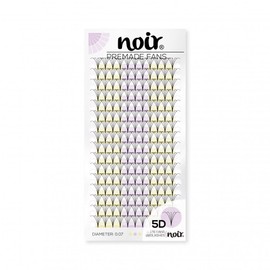 Noir Volume Lashes Pre Made Fan Eyelash Extensions 5D D curl 0.07 Mixed Short Stem Russian Lashes