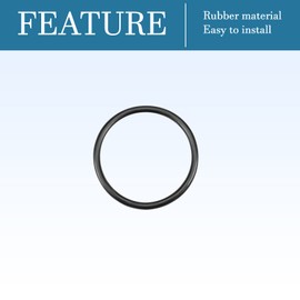 QUARKZMAN 37 mm x 32 mm x 2.5 mm Nitrile Rubber O-Rings x 10 Pieces Round Sealing Disc for Tap Plumber Repair Seal Connection [Black]