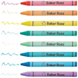 Baker Ross Pastel Crayons - Tub of 96, Art Supplies for Kids (FC330)
