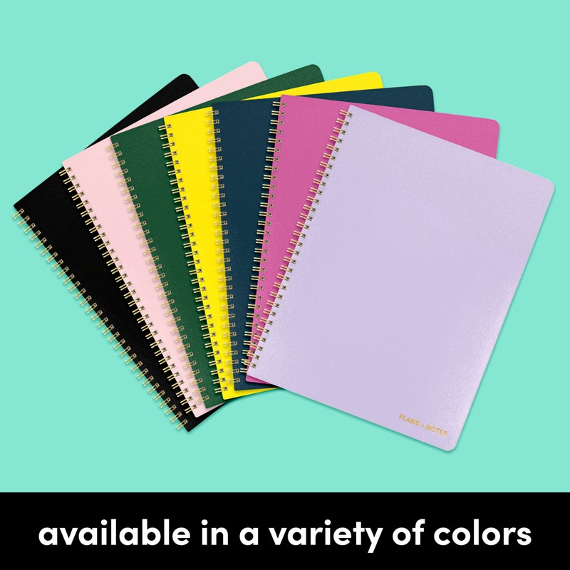 PAPERAGE Undated Daily Planner Notebook (Yellow), 8.5 in x 11
