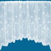 Country Garden Butterfly Jardiniere Arched Floral Pattern Net Curtains In