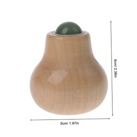 Baluue Face Roller Massage Tool Ergonomic Wood Handle for Neck and Face Relaxation Compact and Portable Design for Facial for Soreness Relief and Contour Improvement