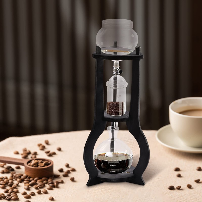HAPPCUCOE 600ml Ice Drip Coffee Maker,Manual Cold Brew Coffee Maker