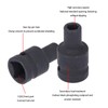 DEWIN Square Tap Socket, 1/2 in Drive M10 Cr Molybdenum