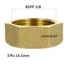 TA-VIGOR Brass Cap G3/8 Female Pipe Fitting Hex Compression Stop