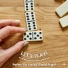 Double Six Professional Dominoes - White with Black Dots, Case