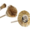 15Pcs Wire Brushes Soft Brass Wire Brush Rotary Tool Cleaning