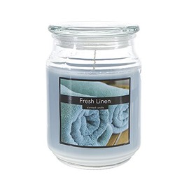 SRG Scented 18 Ounce Glass Jar Container Candle - Fresh Linen