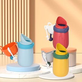 Outdoor Kids Pee Bottle Portable Child Kid Toddler Potty Toilet Training Emergency Urinal Toilet for Car Travel Camping (Type A)